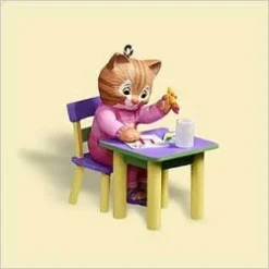 2006 Child's Age: My Fourth Christmas-Girl-Kitten