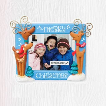 2010 Recordable Ornaments We Wish You A Merry Christmas Photo Holder *Magic