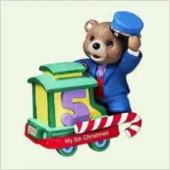 2005 Child's Age Train-Child's 5th Christmas - Bear