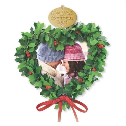 2009 Our First Christmas Wreath Photo Holder