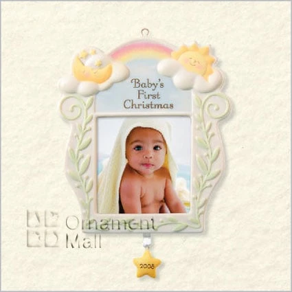 2008 Baby's 1st Christmas Ceramic Photo Holder