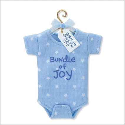 2010 Baby's First Christmas Bundle Of Joy Onesie (Boy)