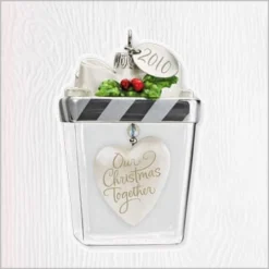 2010 Our Christmas Together Glass Gift Box