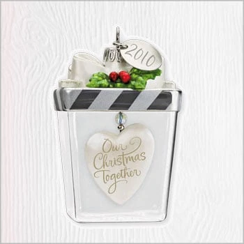 2010 Our Christmas Together Glass Gift Box