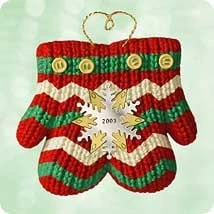 2003 Christmas Tree Gift Clip - Mittens
