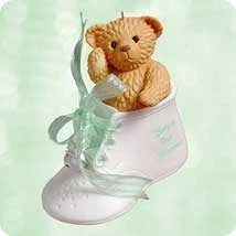 2003 Baby's 1st Christmas-Bear In Shoe (Damaged Box)