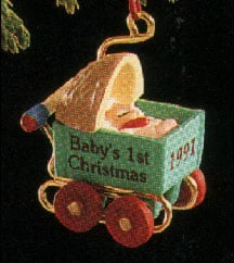 1991 Baby's First Christmas Carriage *Miniature