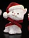 1983 Kitten White With Santa Hat *MM Christmas