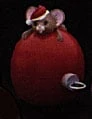 1986 Mouse On Ornament Container *MM Christmas