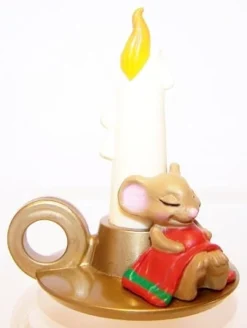 1985 Mouse On Candlestick *MM Christmas