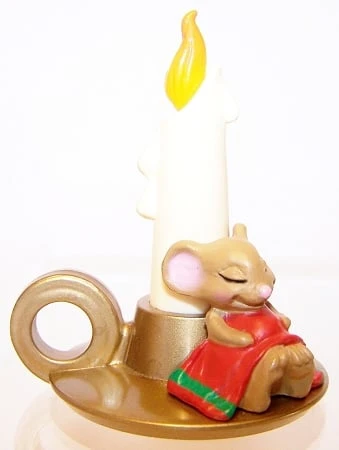 1985 Mouse On Candlestick *MM Christmas