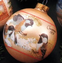 1979 Christmas Chickadee Ball (No Box) *Ball Has Slight Scratches
