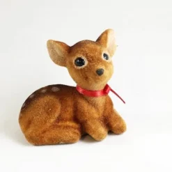 1983 Flocked Deer *MM Christmas
