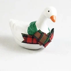 1985 Goose With Bow *MM Christmas