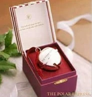 2004 Polar Express Bell The First Gift Of Christmas (Striped Box)