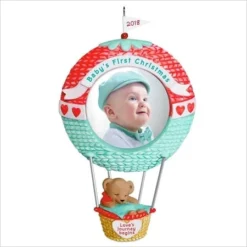 2018 Baby's First Christmas Hot Air Balloon Photo Holder * Loves Next Journey Begins