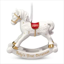 2019 Baby's First Christmas Porcelain Rocking Horse