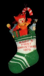 1979 Baby's First Christmas Stocking (Damaged Box)