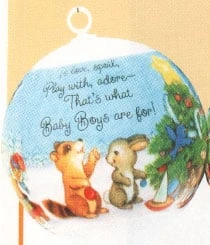 1992 Baby's First Christmas Ball (Boy)