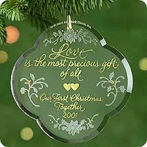 2001 Our First Christmas Together-Acrylic (Slightly Damaged Box)