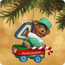 2002 Age Bear-Child's 4th Christmas (Damaged Box)