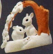 1988 Christmas Is Sharing *Club..Snow Bunnies