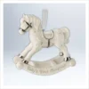 2012 Baby's First Christmas Porcelain Rocking Horse *Slightly Damaged Box