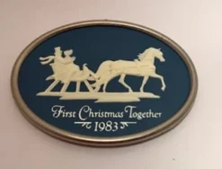 1983 First Christmas Together Cameo Sleigh