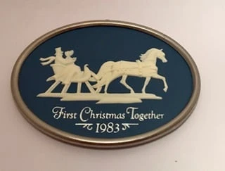 1983 First Christmas Together Cameo Sleigh