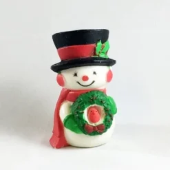 1976 Snowman With Wreath *MM Christmas (Mint In Package)